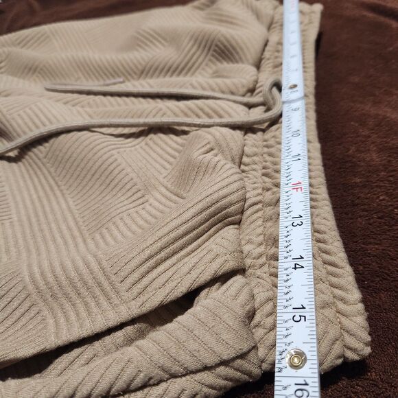 See and be Seen Women Top And Pants Size Large Light Brown Elastic Waist Pockets - Picture 12 of 15